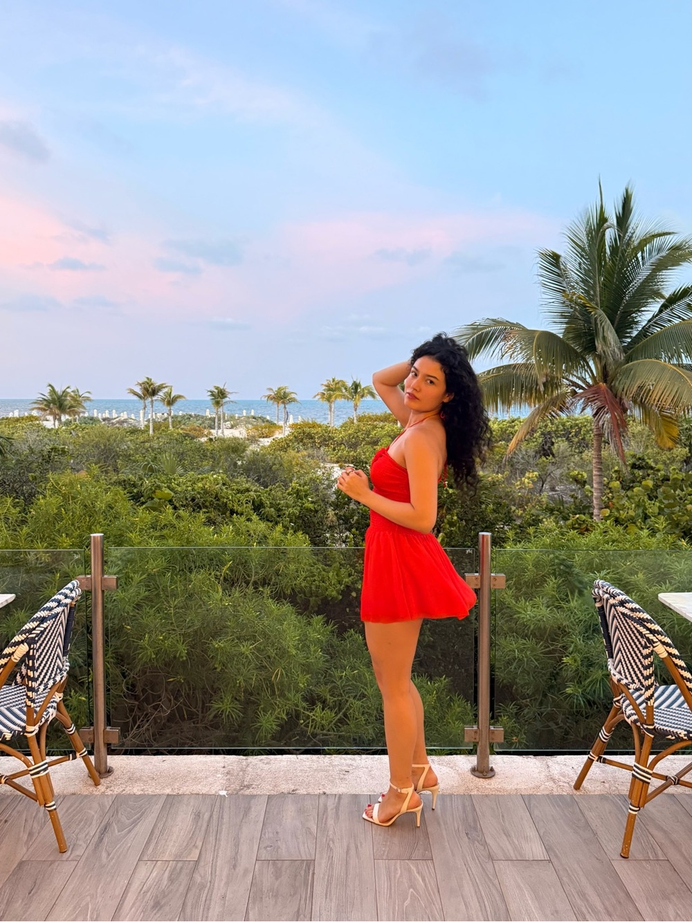 Aritzia Red Strapless Mini Dress